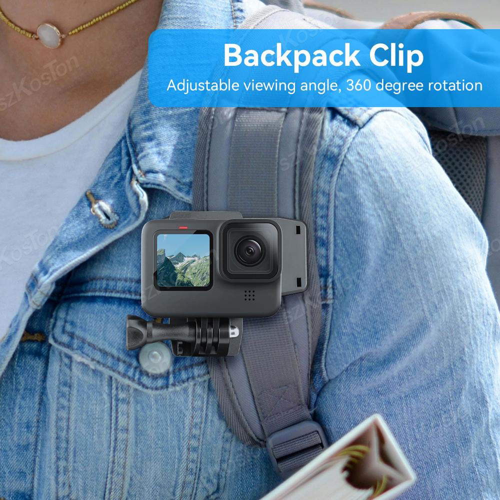 Backpack Strap Clip 161 Degree Rotation Hat Belt Clamp Mount For DJI Osmo Pocket 1 1 1 Pro Action Camera Accessories
