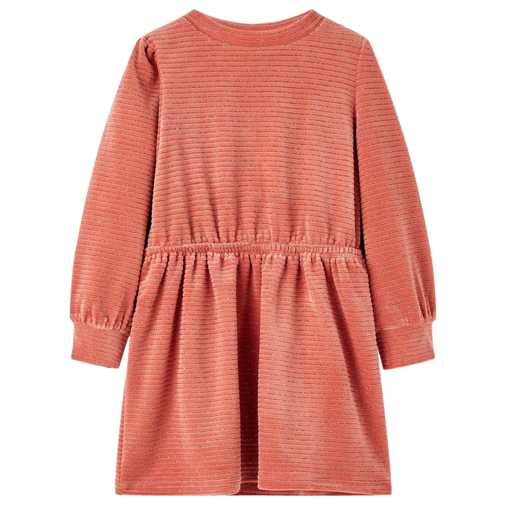 Kids dress with long sleeves medium pink size 92