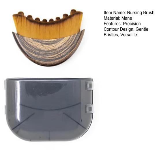 Многофункциональная щетка для лица с мягкой щетиной для контурирования линии подбородка и уменьшения отечности