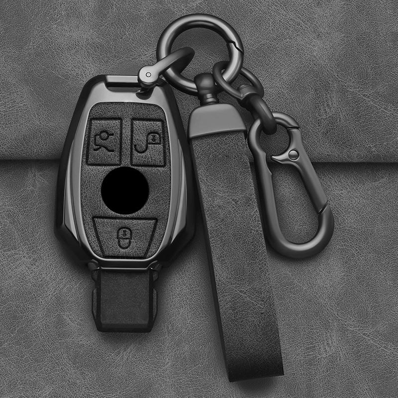 2 3 Buttons Alloy Style Car Key Case Cover Shell Fob For Mercedes Benz A B C E Class GLS GLA GLK GLC CLS CLA W204 W205 W212 W463