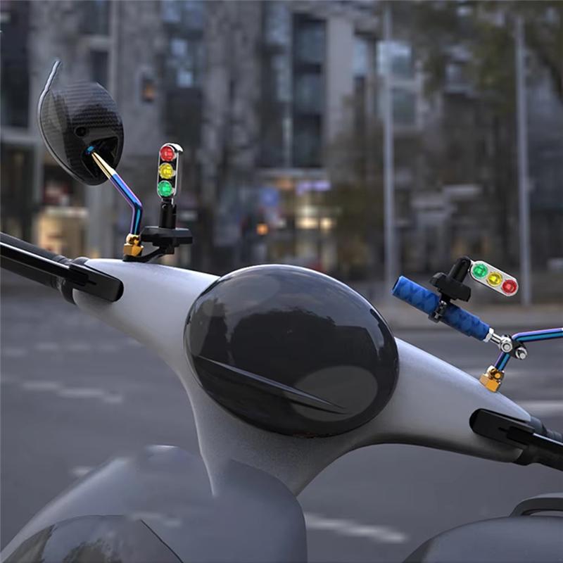 Mini Cute Motorbike Handlebar Mount Red Green Signal Light Traffic Light Lamp Cycling Riding Tool Accessories