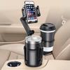 Be Oshare Car Smartphone Car Drink Double Cup 360 Degree Phone Holder with Cup Phone Japanese Staff Support Holder, Holder, Stand, Rotation, Holder,