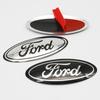 3D Aluminum Car Front Rear Badge Emblem Overlay 12.5cm For Ford Ranger Explorer Focus Fiesta Kuga Auto Tuning Styling Accessory