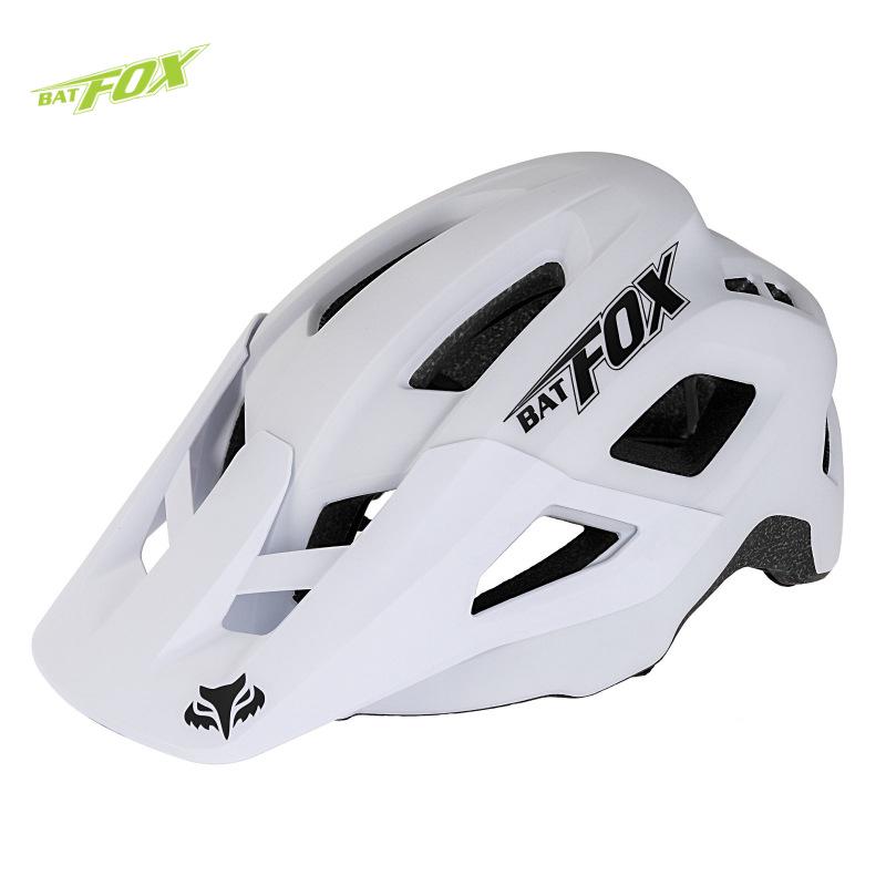 BATFOX Off-Road Mountain Bike Helmet for Men & Women - One-Piece Forest Road Cycling Helmet