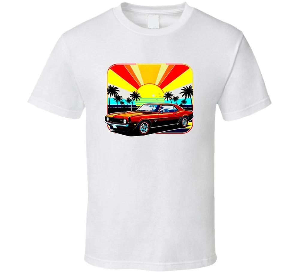 Summer Vibes 69 Camaro Sunset Beach Classic Muscle Car Gift T Shirt Mens Kids Womens Boys girls children