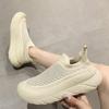 Women Casual Shoes Fashion Breathable Walking Mesh Flat Shoes Sneakers Women Vulcanized Shoes White Female Footwear D150