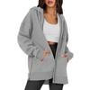 Womens Zip Up Hoodies Long Sleeve Fall Oversized Sweatshirts Jacket With Pockets  Fashion Clothes Hoodies For Women