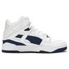 Puma Slipstream Кожаные Удобные Универсальные Трендовые Полувысокие Повседневные Кроссовки Унисекс Повседневная Обувь Белые Темно-синие 393273-01