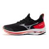 Mizuno Wave Rider Neo 1 Шнуровка Ткань Синтетическая кожа Противоскользящие Износостойкие Дышащие Низкие Кроссовки Женские кроссовки Черные Красные J1GD207802