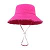 Fashion Hyun-Ah Style Bucket Hat Sun Resistant Fringed Summer Sunshade Hat Adjustable Large-Brimmed Hiking Hat Four Seasons