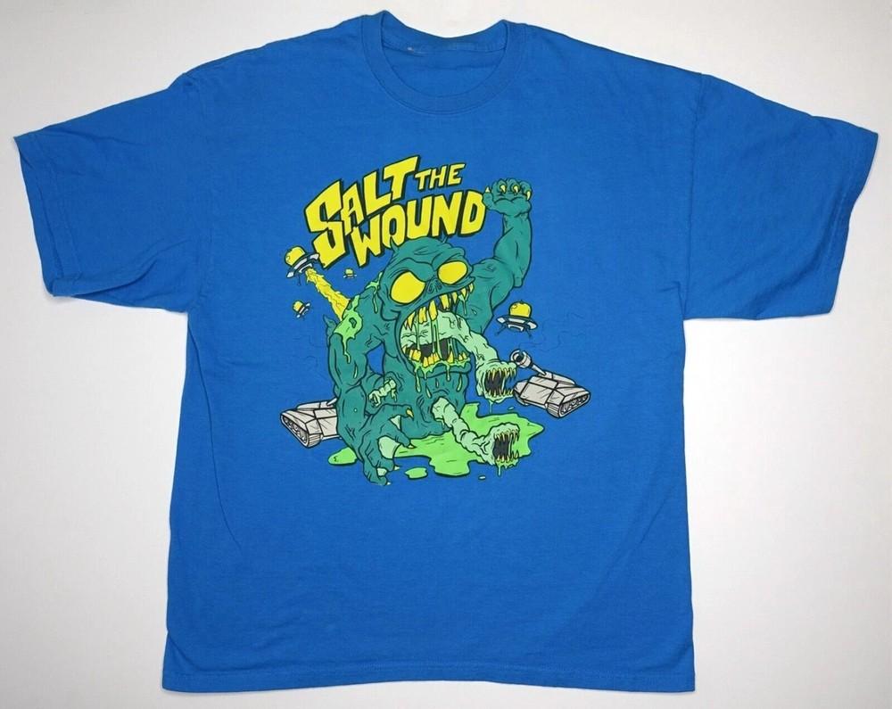 Salt The Wound band Tour Royal Blue Tshirt Unisex 100% Cotton Shirt Unisex T-Shirt