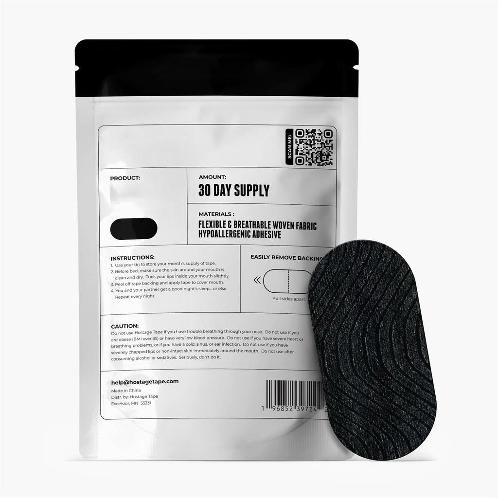 Легко наносимые полоски для сна - дышащие ленты для сна с удобным клеем - 1 упаковка (30 лент)