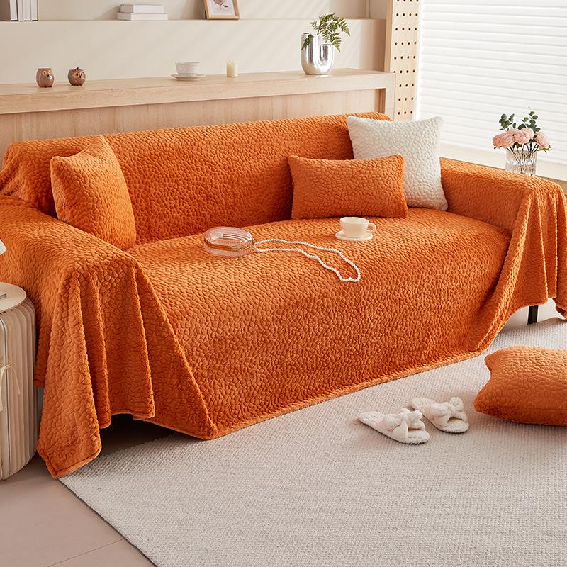 Зимнее полотенце для дивана, утолщенное флисовое покрывало для дивана, высококачественное розовое покрывало для дивана, не царапающееся