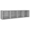 Bookshelf TV Stand Gray Sonoma 36 x 30 x 143 cm Particleboard
