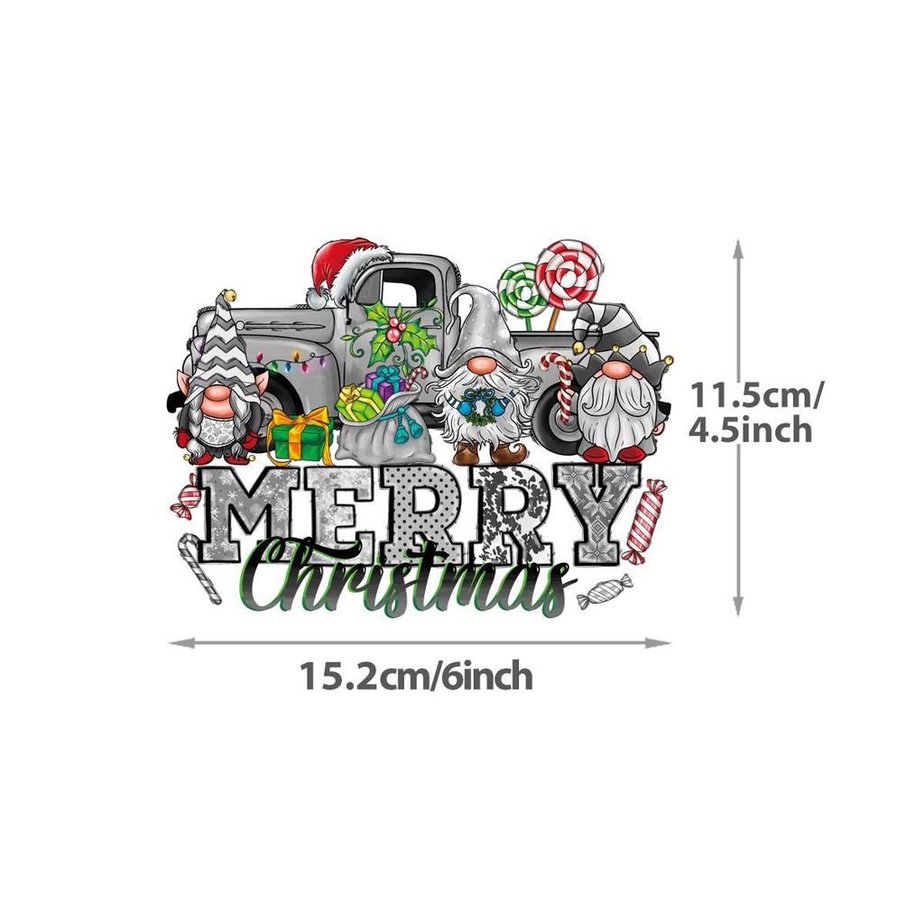 Детская одежда нашивка термонаклейка рождественский подарок ребенку наклейки толстовки топы своими руками моющийся термопресс виниловая нашивка для одежды