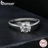 Bamoer 1.0CT Moissanite Ring D Color VVS1 EX Lab Diamond Wedding Ring for Women Engagement 925 Sterling Silver Fine Jewelry Gift