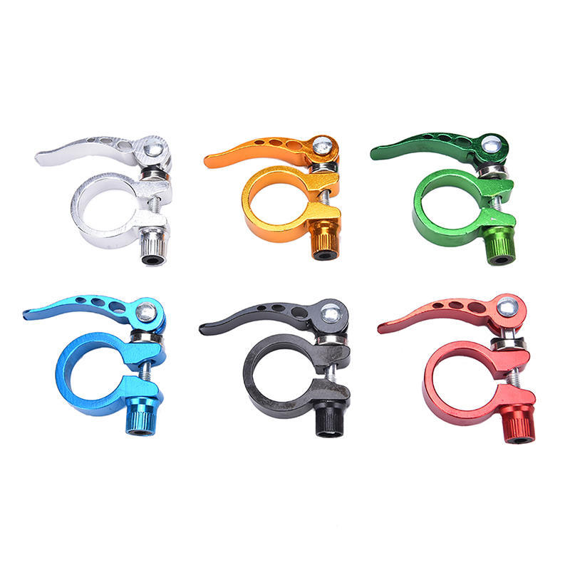Alloy Cycling Bike Quick Release Seat Post Bolt Binder Clamp 28.6/31.8Mm