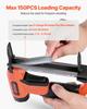 VEVOR Pneumatic Staple Gun, 21 Gauge Long-Nose Upholstery Stapler for 80 Series Fine Wire Staples 12.8mm Crown 6mm-16mm Length
