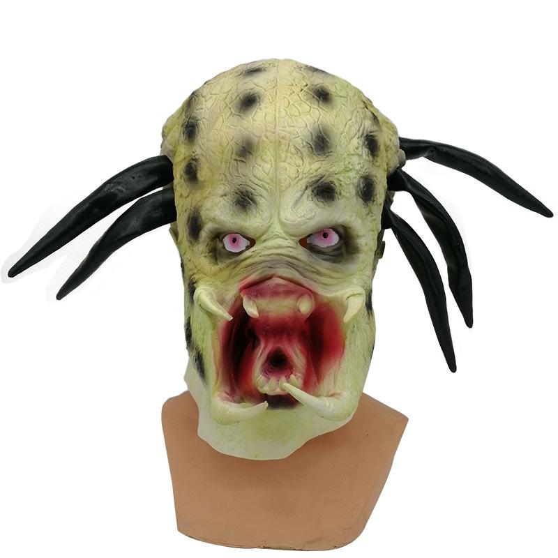 Halloween cosplay Alien horror latex headgear The same Alien vs. Predator mask as in the movie