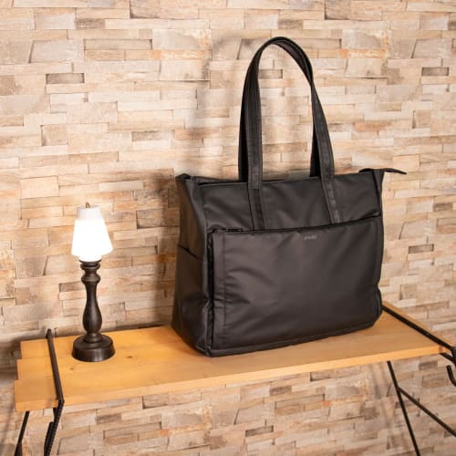 Pearl Flute X Anello Collaboration Tote Bag, Water-Repellent, #Black ANL-FLT2#B