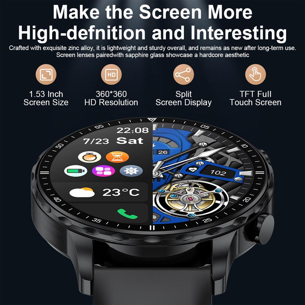 LIGE Новые умные часы мужские Bluetooth звонки обнаружение сердечного ритма спортивные водонепроницаемые умные часы