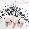 Black Swan Zirconia Nail Art: Mini Flat-Back Water Drop & Horse Eye Rhinestones, Press-On Accessories