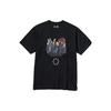 Uniqlo Коллаборация Naruto SS23 Круглый вырез Графический принт Свободная футболка с коротким рукавом Унисекс Топы Черный 465222-09