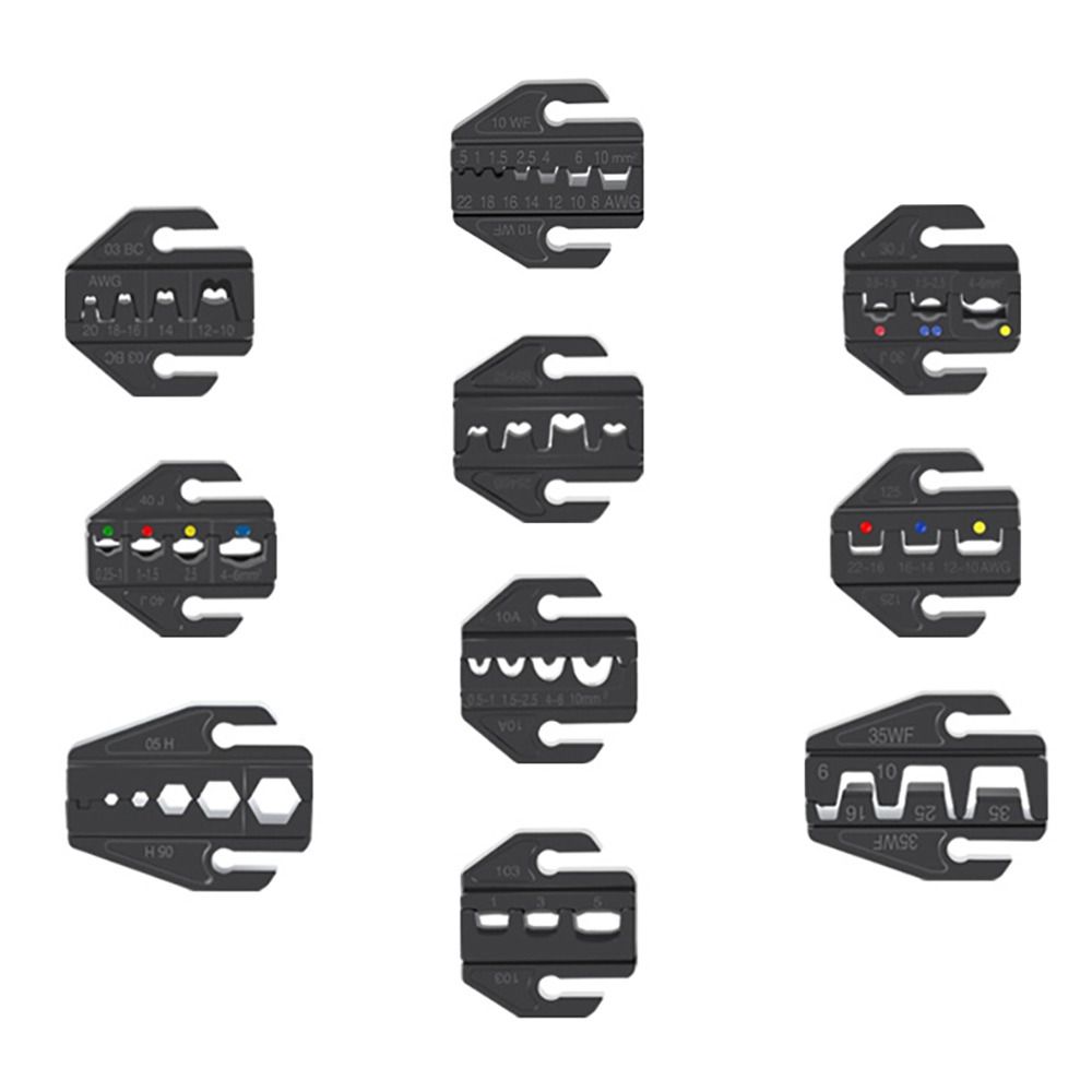 10WF/10A/103 Обжимные клещи Губки Черные Сменные матрицы Новые обжимные клеммы Слот для губок