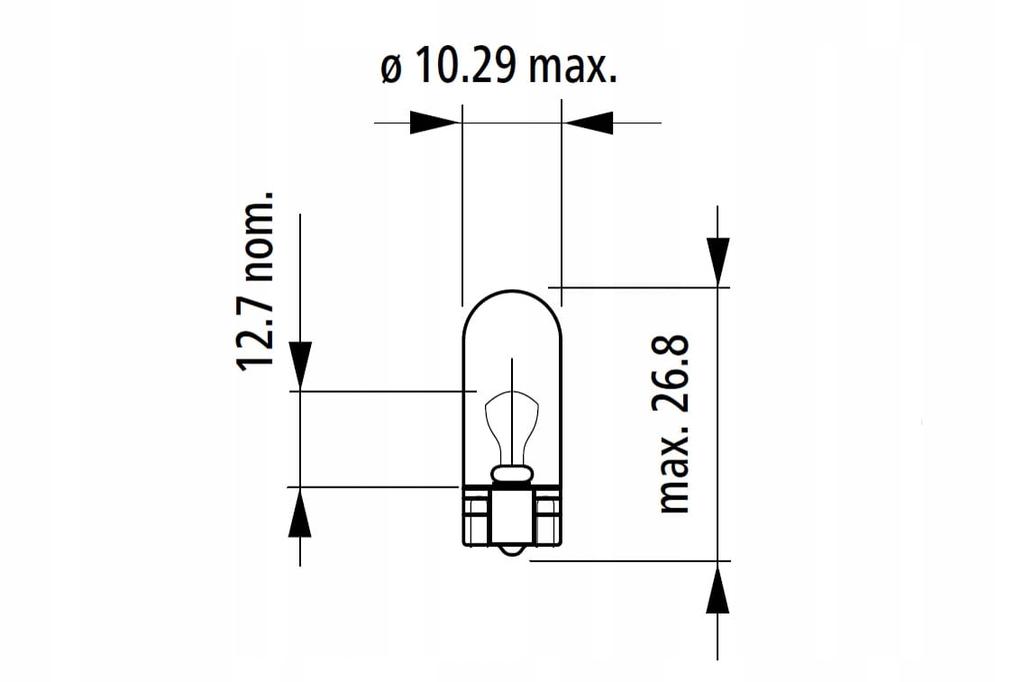 Żarówki W5W T10 12V 5W W2.1X9.5D M-Tech 10 Sztuk
