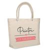 Sac De Plage Isotherme - PLANETEE - Peintre En Vacances - Coton Beige - Grande Contenance - Imprimé En France
