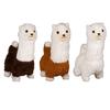 Interactive Robotic Alpaca Lifelike Walking Sounding Stuffed Animal Realistic Alpaca Plush Doll for Pet Lovers