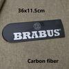 Car Pasted 36x11cm Rear Trunk Spare Tire Protection Cover Emblem Badge Sticker for BRABUS G-class G63 G65 G400 G500 G350 800 900