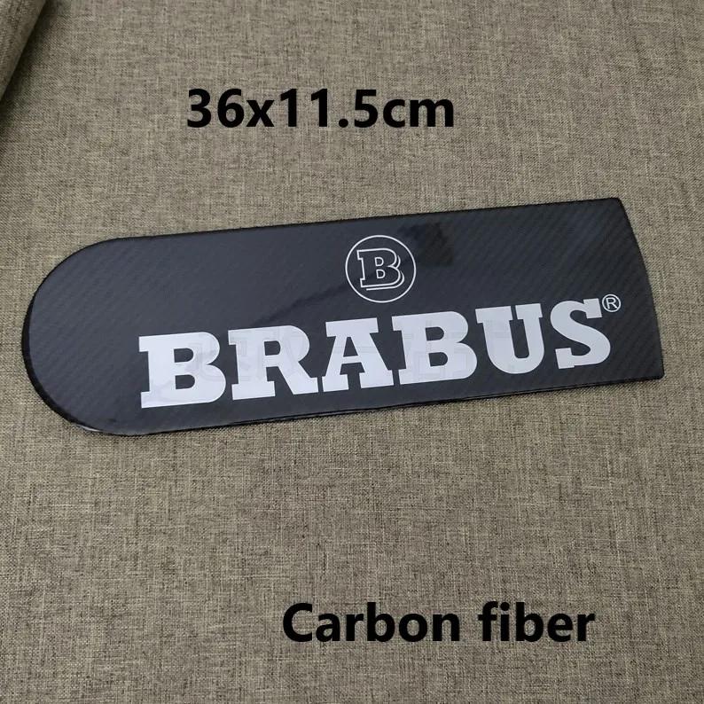 Car Pasted 36x11cm Rear Trunk Spare Tire Protection Cover Emblem Badge Sticker for BRABUS G-class G63 G65 G400 G500 G350 800 900
