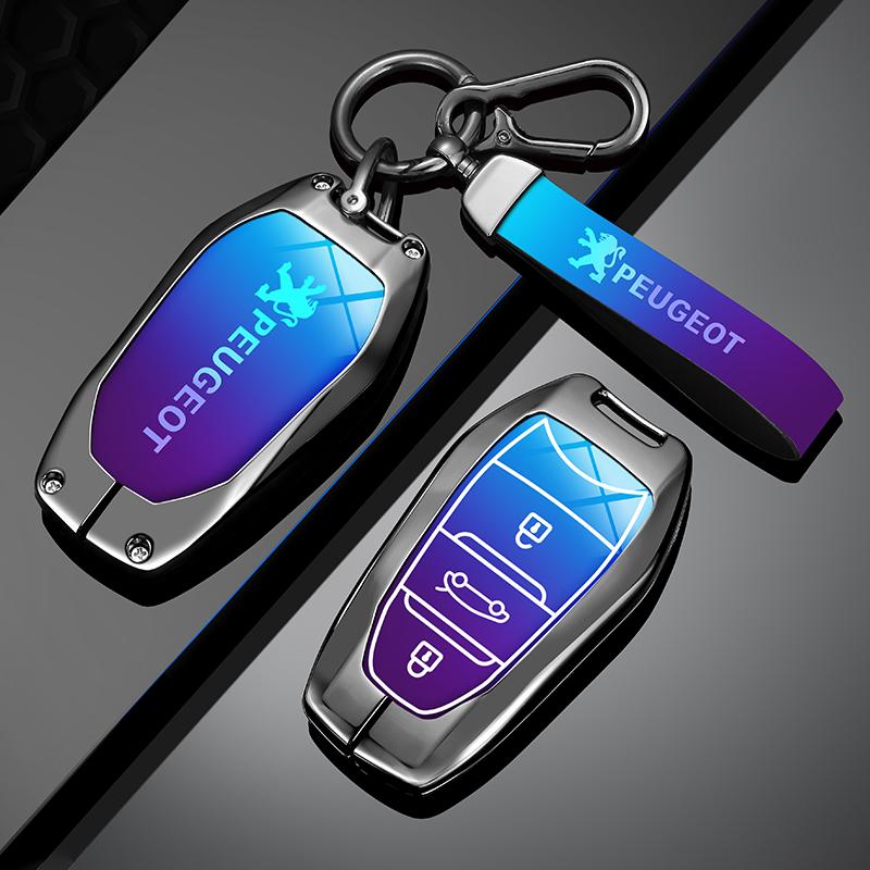 Zinc Alloy Car Smart Remote Key Case Bag Shell Holder Protection Fob For Peugeot 207 3008 208 308 2008 307 508 5008 407 301 206