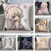 C- Chobits холст Милый Аниме Наволочка Плюшевая Ткань Мягкая Наволочка Двусторонний Принт Чехол для Подушки Домашние Подарки