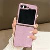 Glitter Phone Case For Samsung Galaxy Z Flip 6 Flip6 5G Luxury Bling Plating Hard Plastic Shockproof Protective Cover