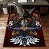 Vintage Motorcycle Polyester Carpet, Soft Indoor Mat for Office Chair, Living Room, Computer Desk - Decorative Home Office Rug Design