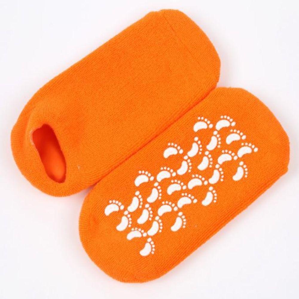 1 пара(2pcs) Многоцветные отшелушивающие силиконовые носки для педикюра с жесткой пяткой и мягкой кожей, носки для ухода за ногами, спа-увлажняющий гелевый носок