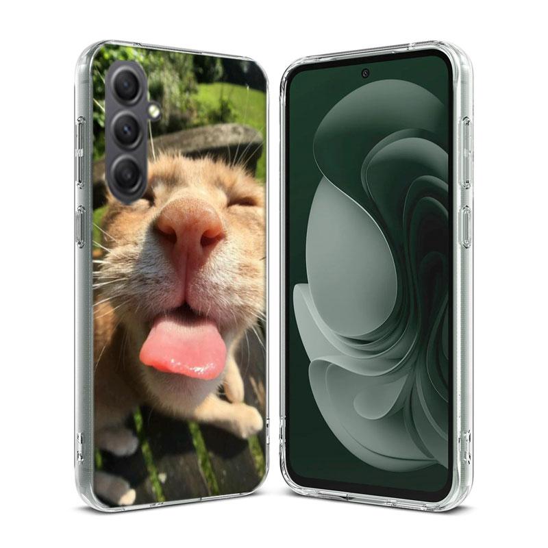 Pet Cat Funny Memes Phone Case for Samsung A16 A26 A36 A56 A17 A37 A57 A07 A06 A02S A03 A04S A05S Galaxy Note 20 10 A50S A71 A51