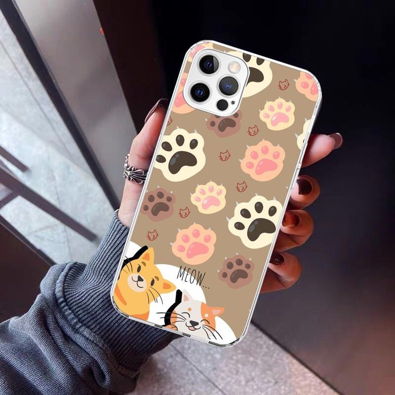 Смешная лапка кошки Милая лапка Чехол для телефона Для iPhone 17 Air 11 13 Mini 14 15 Plus 16 12 Pro Max 16E SE 7 8 Рисунок Мягкий ТПУ Задняя панель C