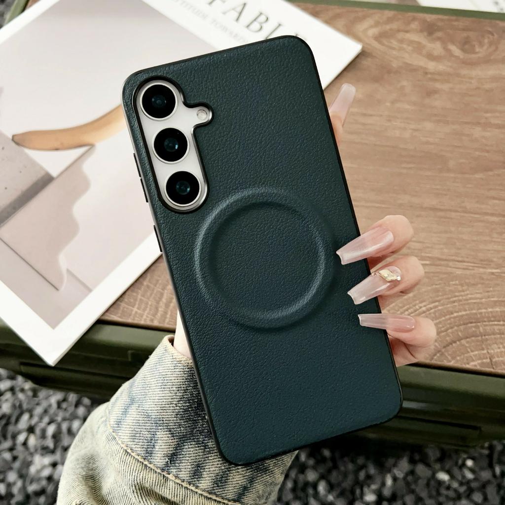 For Samsung Galaxy A17 4G/A17 5G Magnetic Case PU Leather + TPU Phone Back Cover