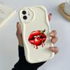 LZ18 Lips Kiss Clear Soft Wave Phone Cases for Samsung S24 S23 Ultra S20 FE A54 A14 A52s A51 S10 Huawei Honor 90 Protection Back Cover
