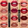 12 Colors Natural Lip Liner Pencil Lipstick Waterproof Moisturizing Two In One Lipstick Lip Profiler Makeup Tool Cosmetics