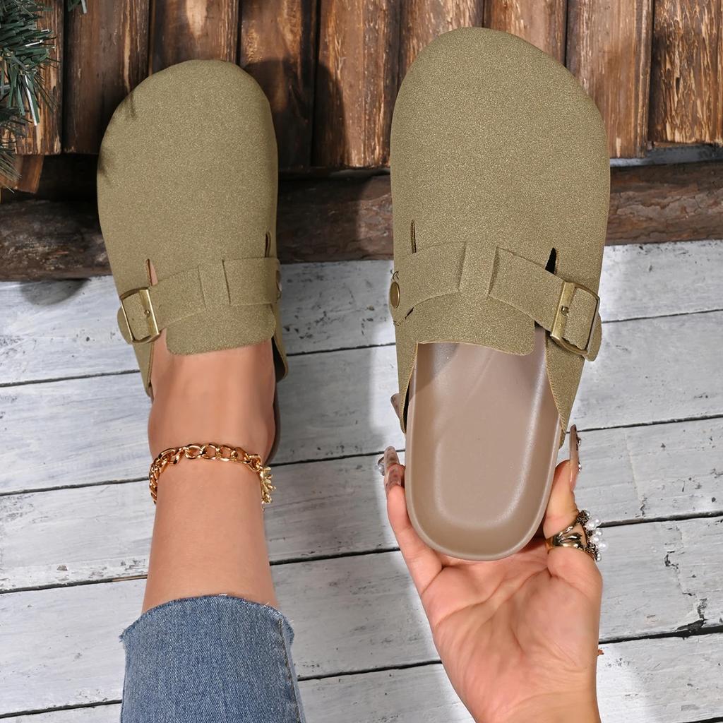Модные тапочки-сабо женские летние домашние сандалии на плоской подошве мужские пляжные тапочки женские пробковые модные мюли женские сланцы Zapatos De Mujer