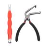 Electrical Disconnect Pliers 60 Degrees Bend Carbon Steel Fuel Line Hose Pliers with Double Ended Terminal