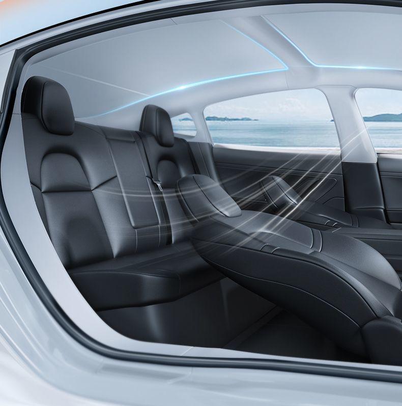 Солнцезащитная шторка на панорамную крышу Tesla Model 3/Y "Ледяной Кристалл" - Теплоизоляция и Защита от складывания