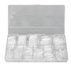 500pcs Nail Tip Professional Home Salon Portable DIY Transparent Fake False Nail Set Accessory for