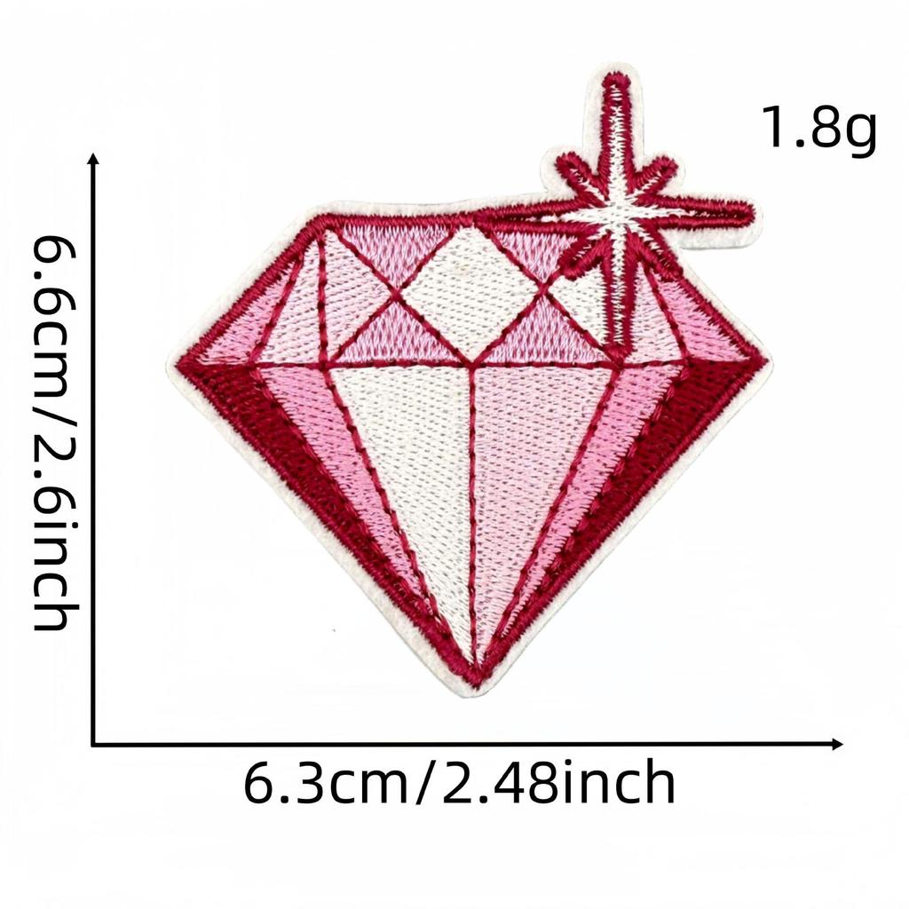 Мультяшная розовая серия вышитая нашивка бантик цветок аппликация аксессуары для одежды с термоклеем