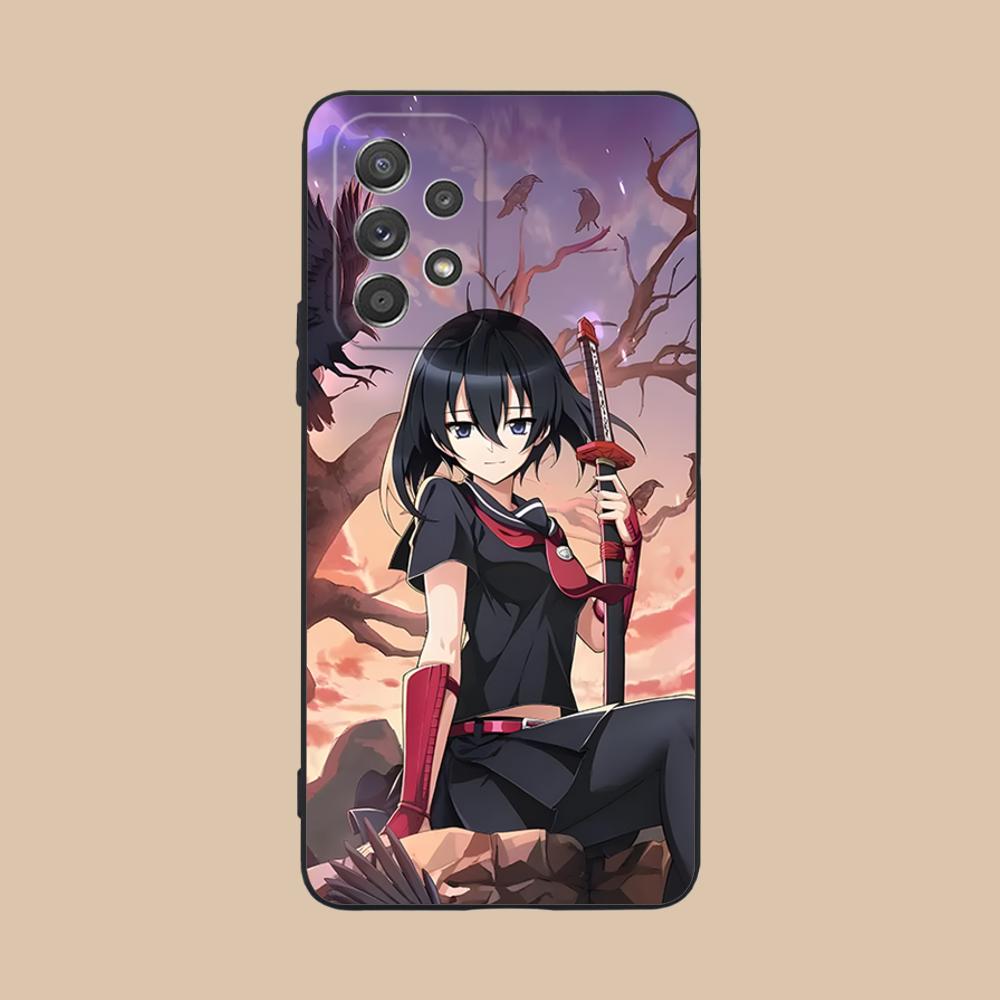 Матовый ТПУ чехол для мобильного телефона Akame Kurome для Samsung Galaxy M55 54 42 35 34 33 32 23 22 15 14 13 12 F55 5G Цветная крышка