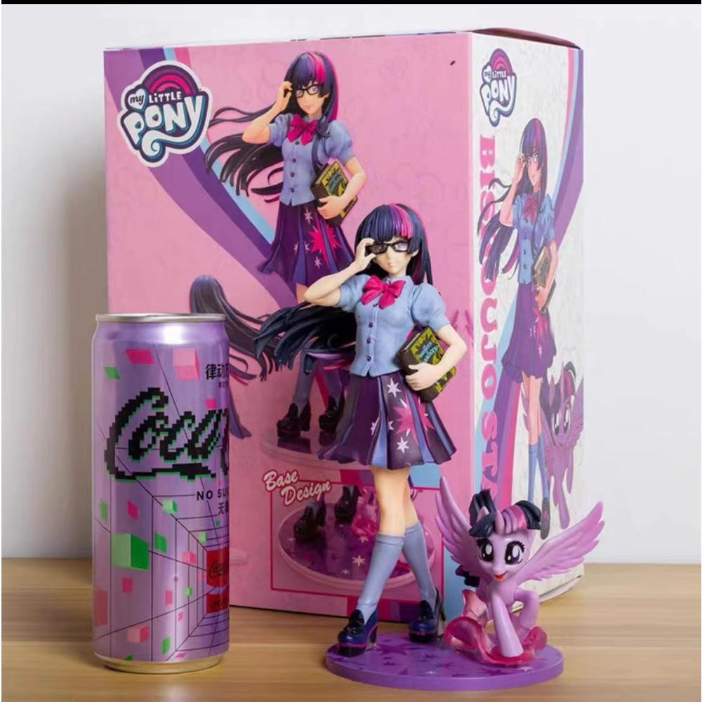 Новая серия My Little Poni Радужная Аниме Фигурка Милая Кукла Applejack Игрушка Fluttershy Twi Light Sparkle Модель Кукла Игрушка Подарок на День Рождения